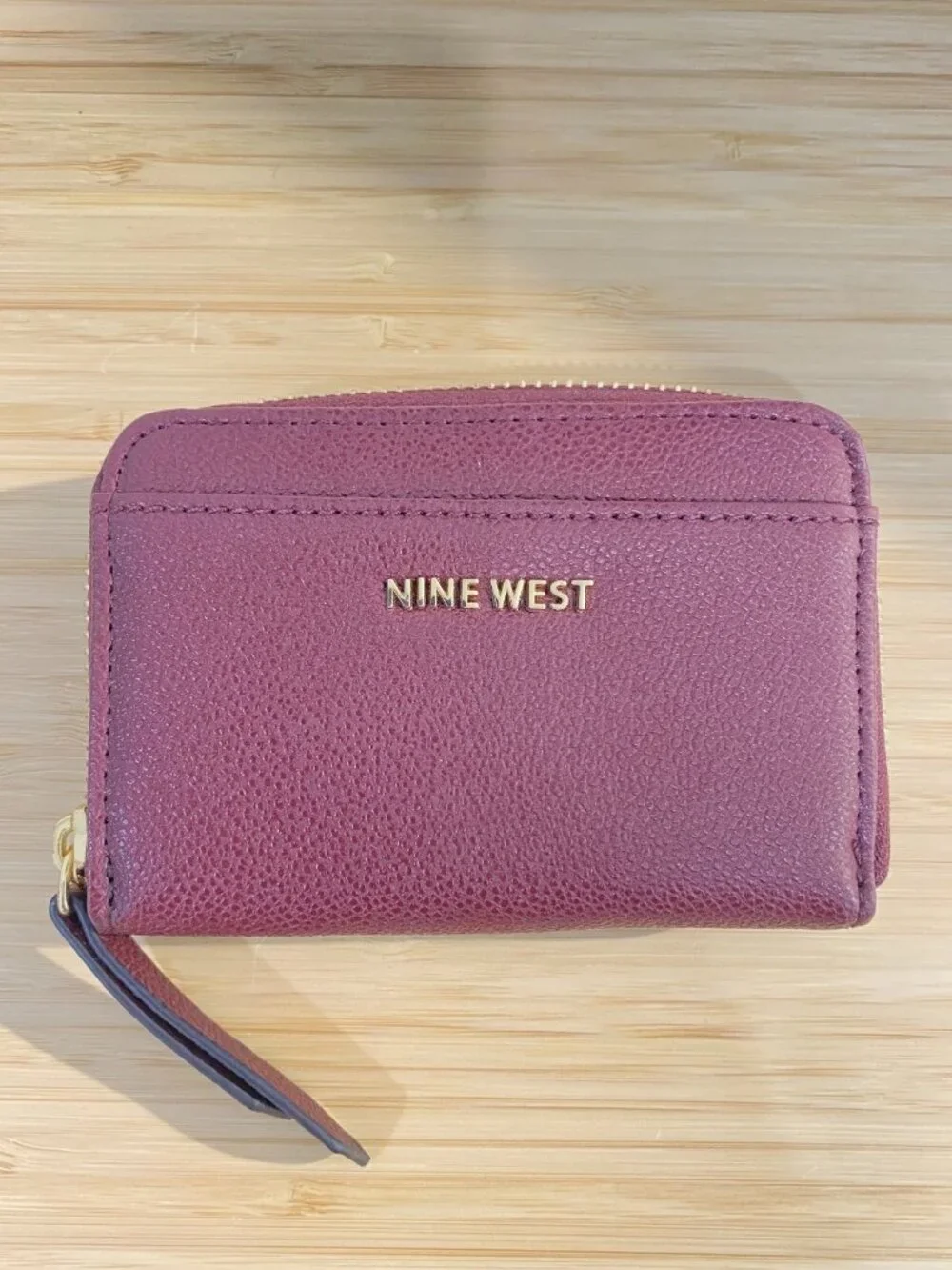 Nine West 3pc Set Burgundy Pebbled Phone Crossbody Wallet Card Case NEW - Picture 8 of 13